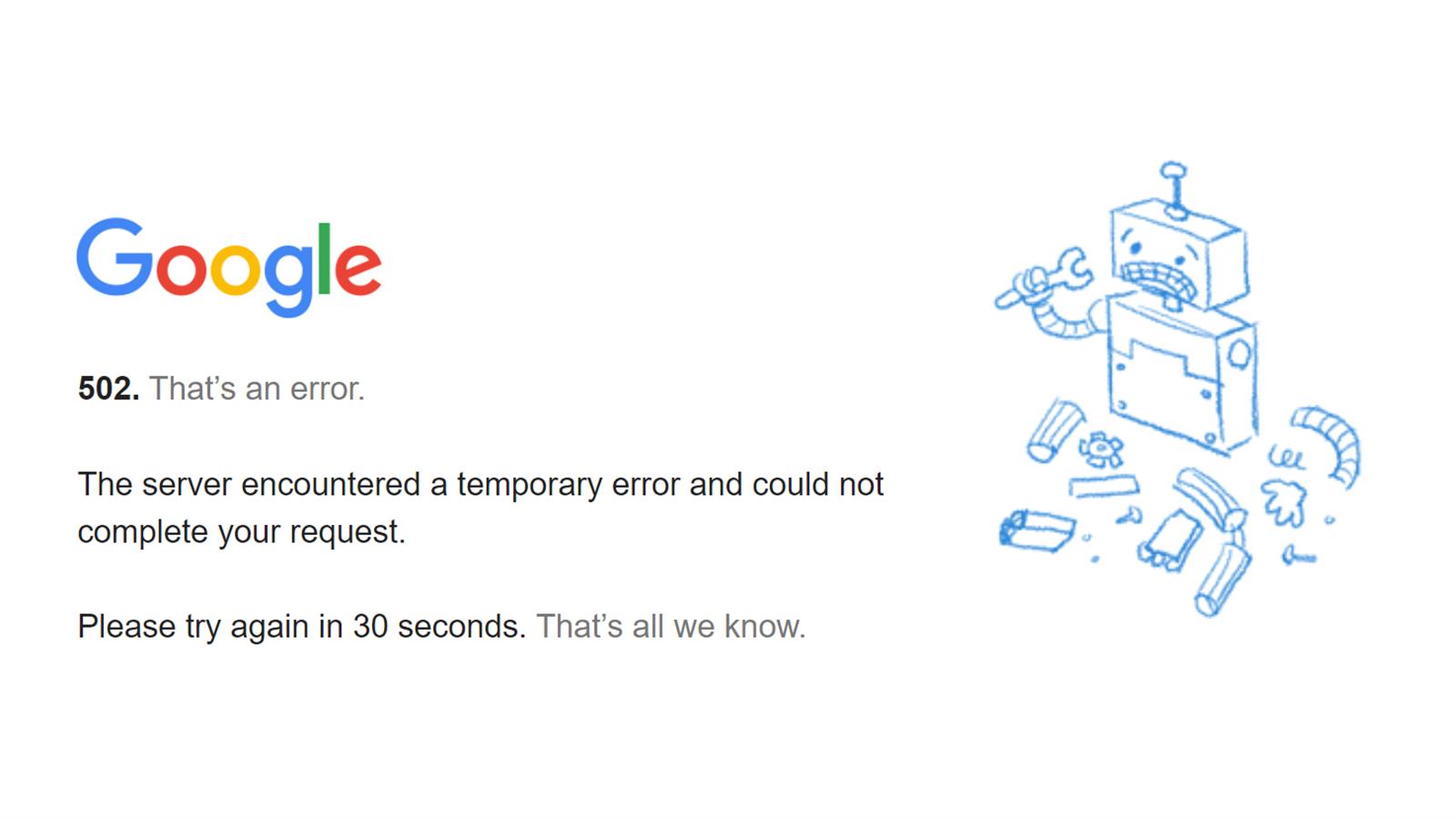 Google再現重大故障 YouTube及Gmail無法運作