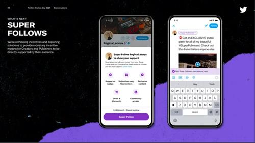 Twitter宣布將會推出「Super Follows」功能　讓用戶設定付費內容